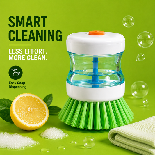 Soap Dispenser Kitchen Scrub Brush