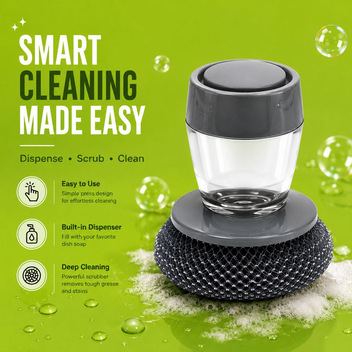 Soap Dispensing Kitchen Scrubber