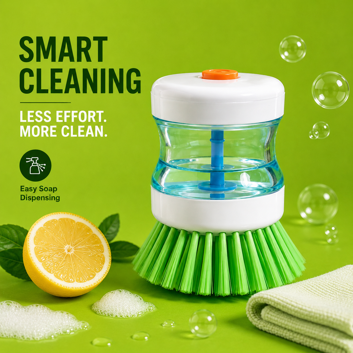 Soap Dispenser Kitchen Scrub Brush