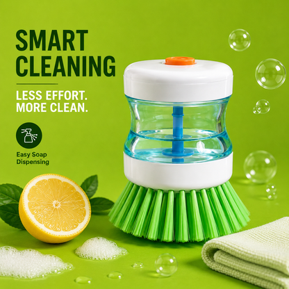 Soap Dispenser Kitchen Scrub Brush