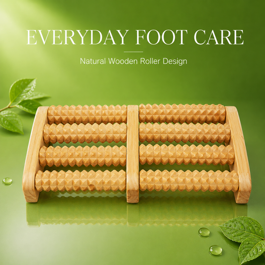 Wooden Foot Roller Massager