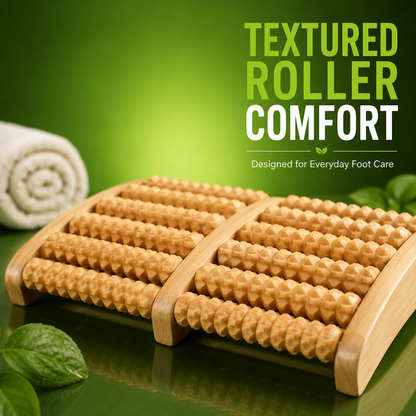 Wooden Foot Roller Massager