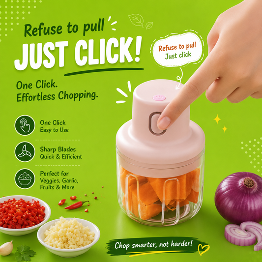 Mini Food Chopper with Rechargeable USB