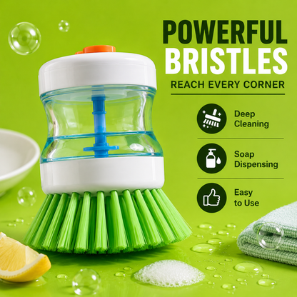 Soap Dispenser Kitchen Scrub Brush