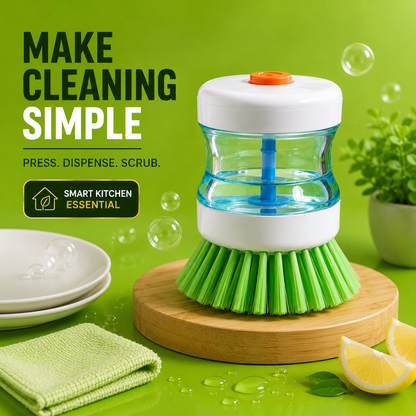 Soap Dispenser Kitchen Scrub Brush